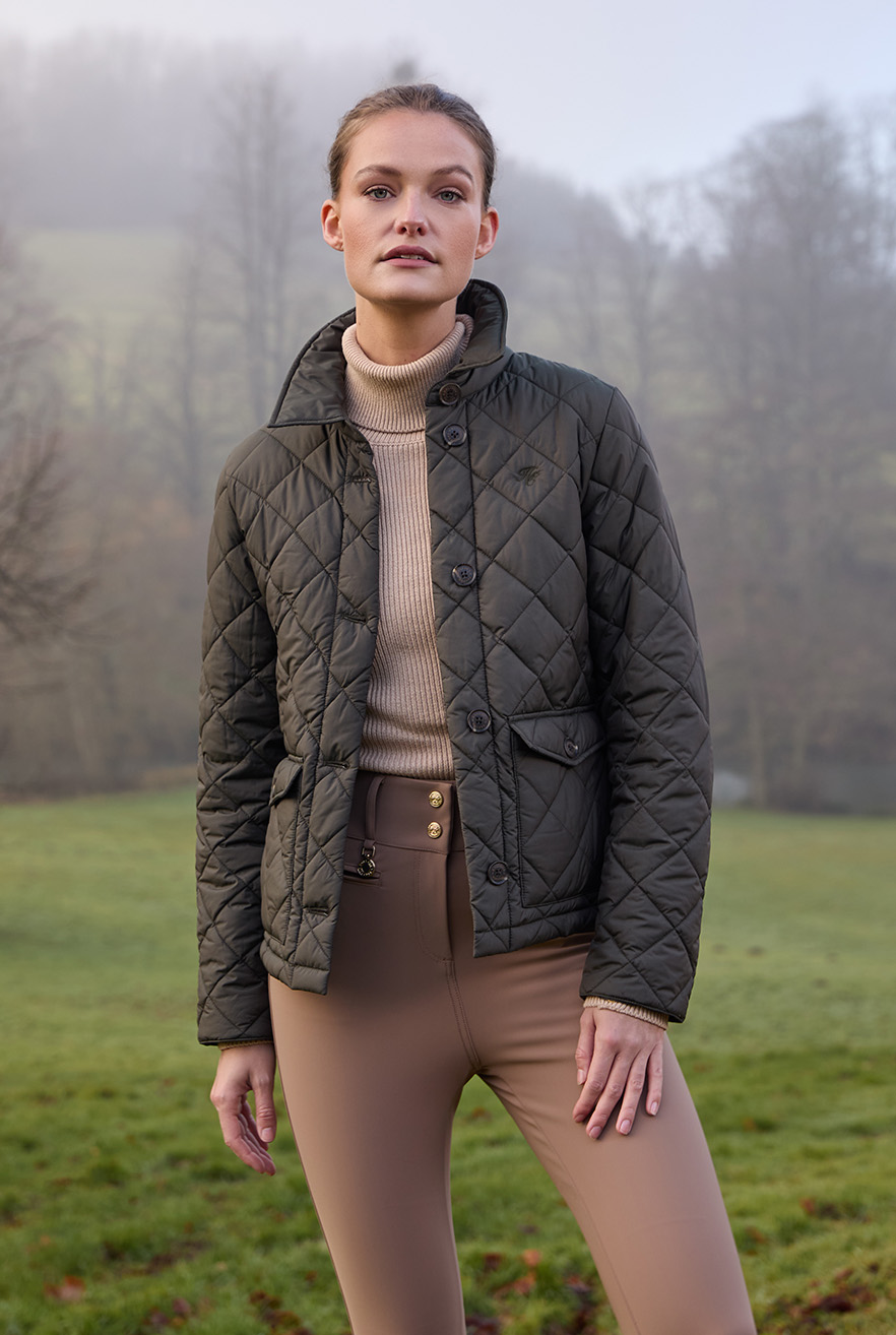 Quilted Coach Jacket (Heritage Khaki)