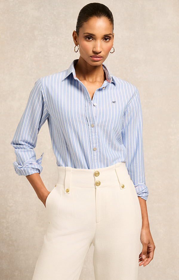 Oxford Shirt (Sky Blue Stripe)