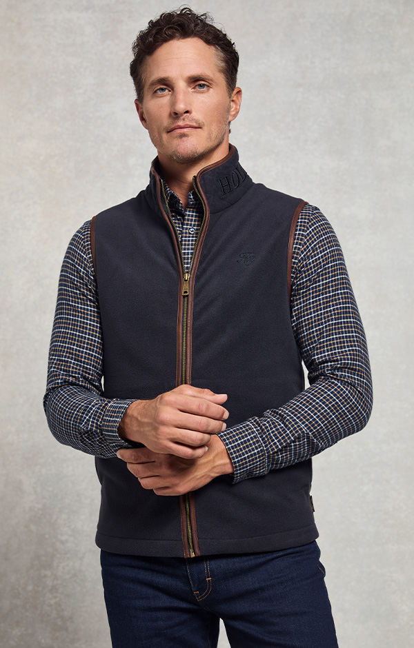 Men's Country Fleece Gilet (Ink Navy)