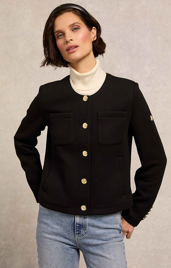 Chloe Jersey Jacket (Black)