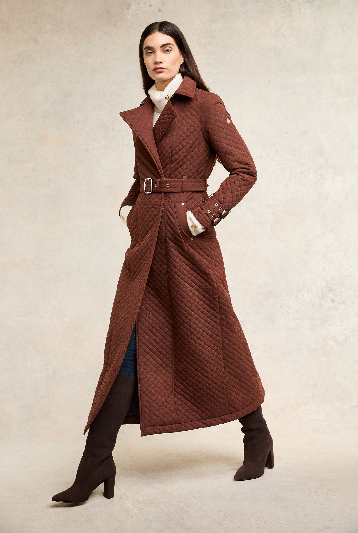 Leyburn Coat (Dark Amber)