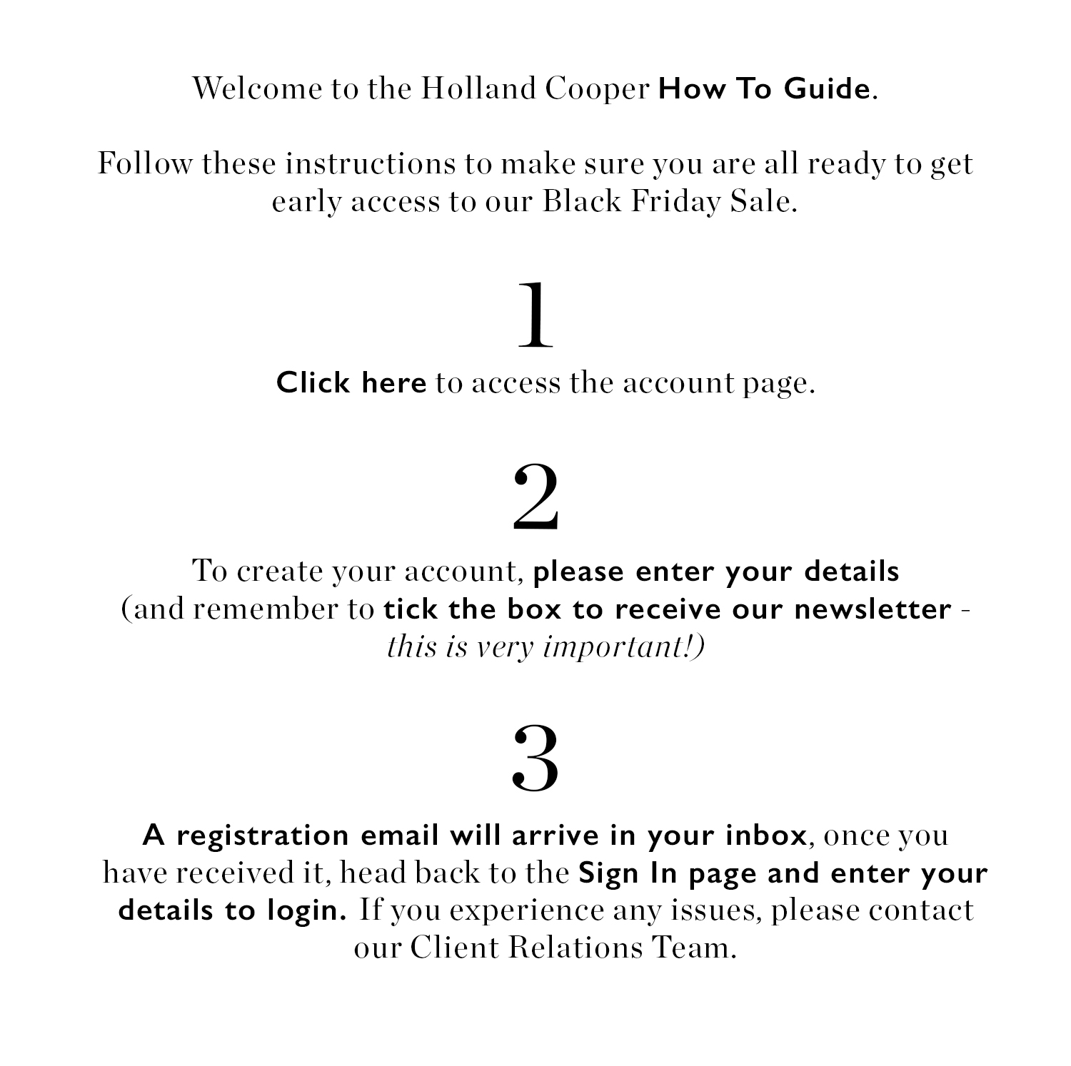 Create An Account Now