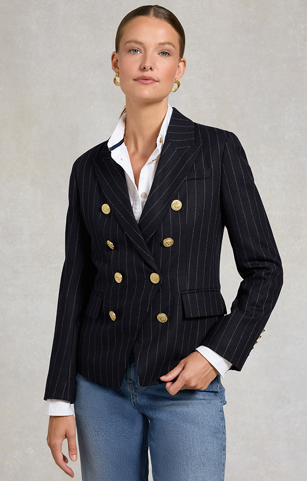 Knightsbridge Blazer (Navy Chalk Pinstripe)
