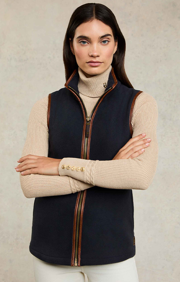 Country Fleece Gilet (Ink Navy)