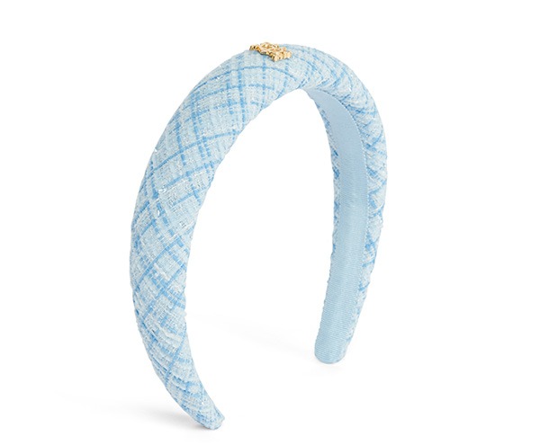 Narrow Headband (Ice Blue Boucle)