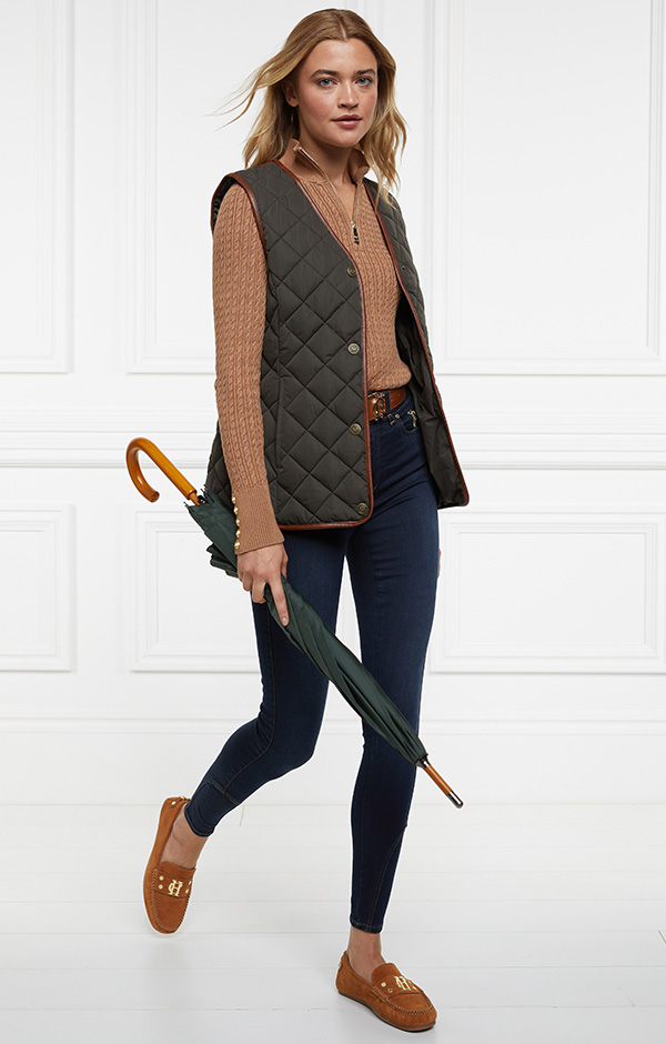 Adlestrop Gilet (Dark Olive)