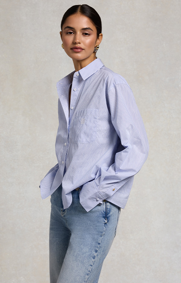 Eleanor Shirt (Sky Stripe)