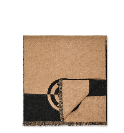 Jacquard Scarf (Camel Black)