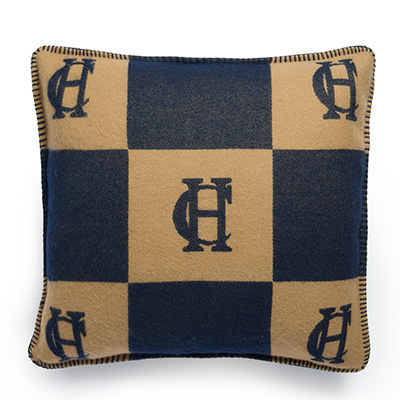 Luxury Cushion (Navy Camel)