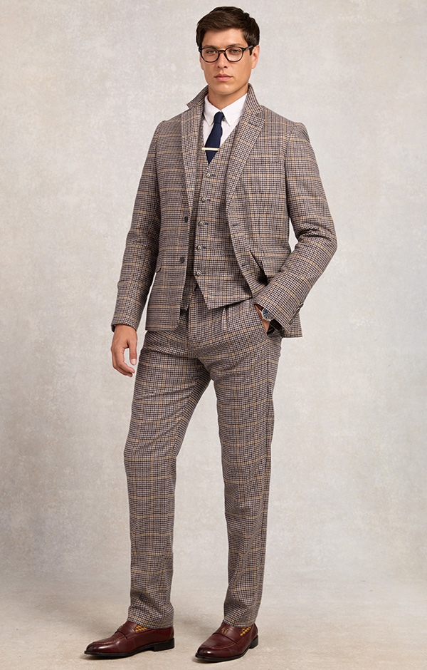 The Single Breasted Blazer (Prince of Wales Navy)
