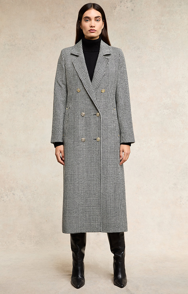 Double Breasted Coat (Prince of Wales Mono)