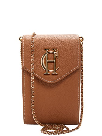 Knightsbridge Phone Pouch (Tan Gold)