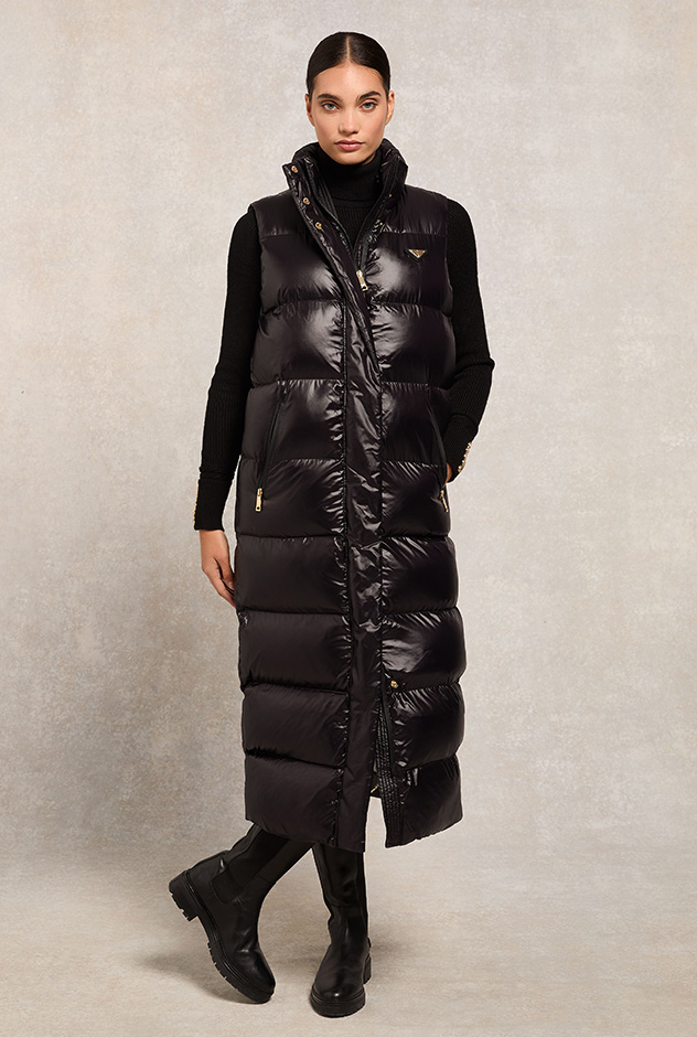 Crawford Longline Gilet (Black)