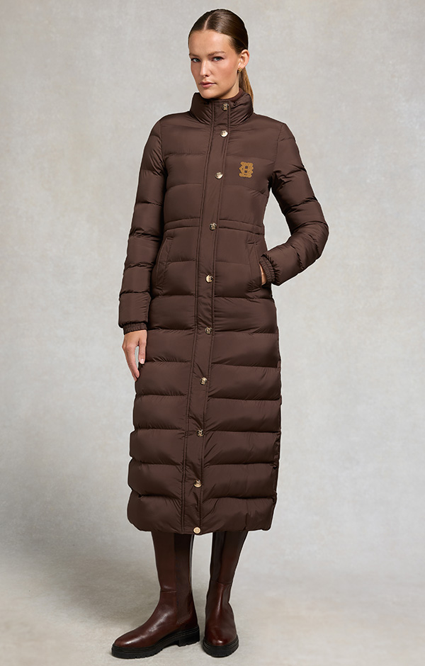 Milton Longline Coat (Chocolate)