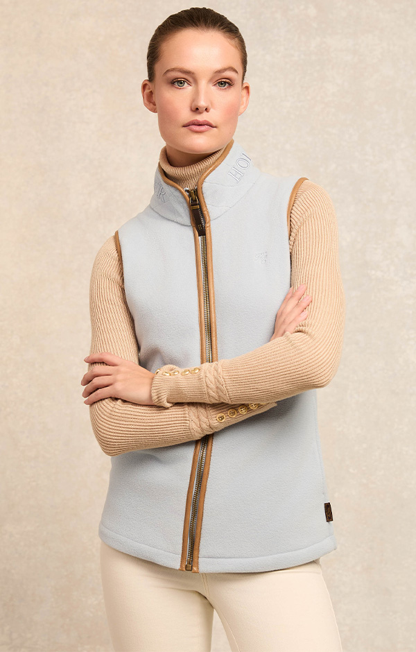Country Fleece Gilet (Pale Blue)