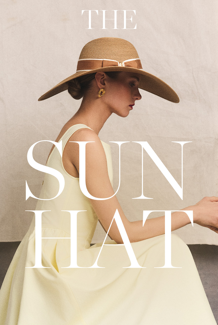 Amalfi Wide Brim Hat (Camel Tan)