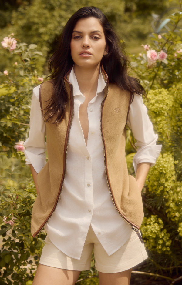 Country Fleece Gilet (Coffee)