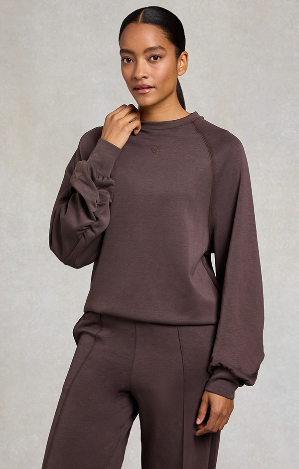 Artemis Crew Neck Sweat (Chocolate)