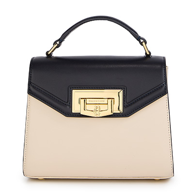 Mini Cheltenham Bag (Cream Navy)