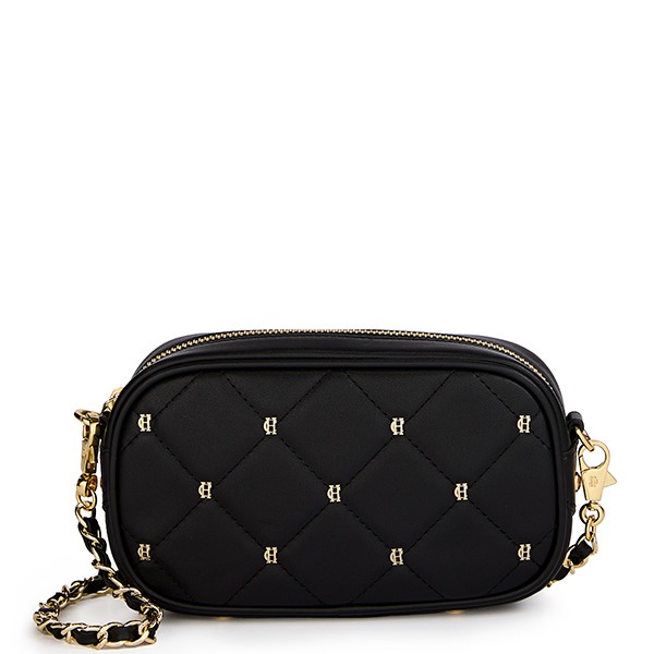 Soho Mini Quilted Camera Bag (Black)