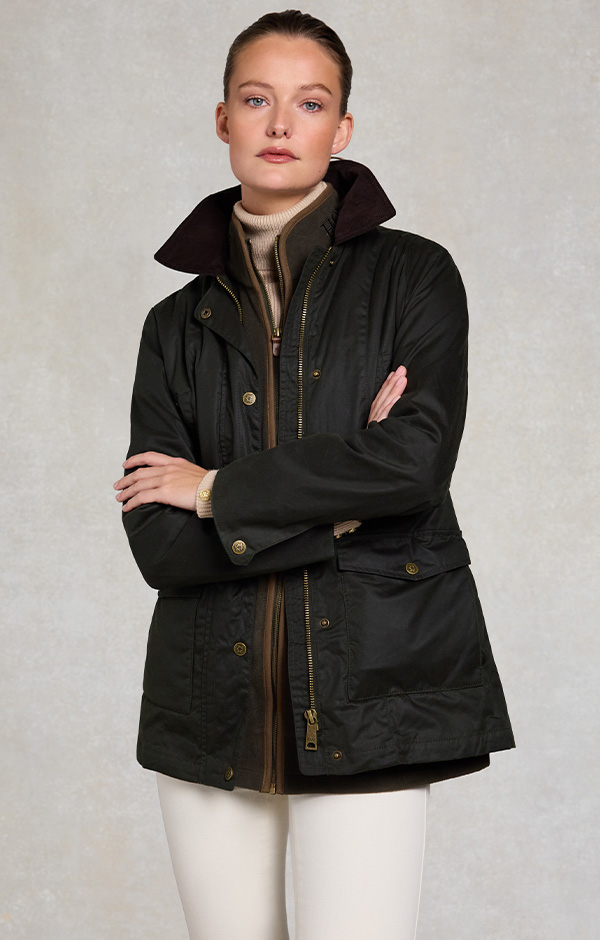 Classic Waxed Jacket (Dark Olive)