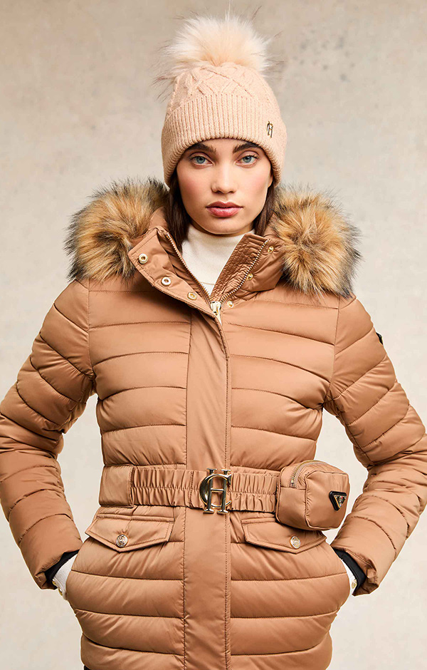 Cortina Bobble Hat (Camel Champagne)