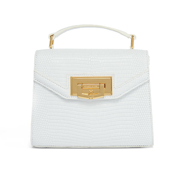Mini Cheltenham Bag (White Lizard)
