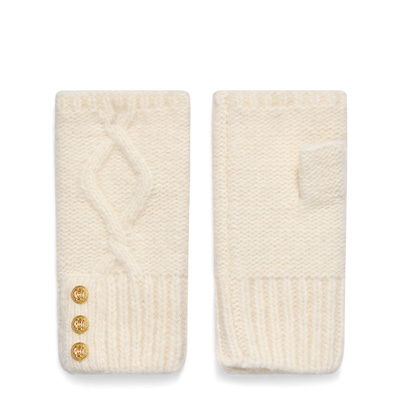 Sloane Fingerless Gloves (Cream)