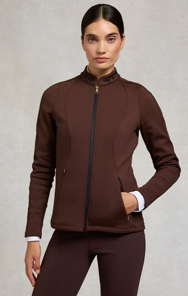 Crystal Zip Jacket (Walnut)