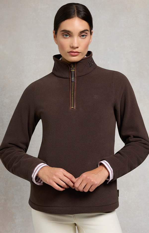 Country Fleece Quarter Zip (Chocolate)
