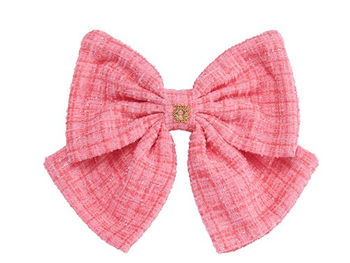 Heritage Bow (Hot Pink Boucle)