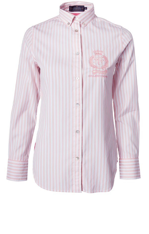 Classic Button Down Shirt (Pink Stripe)