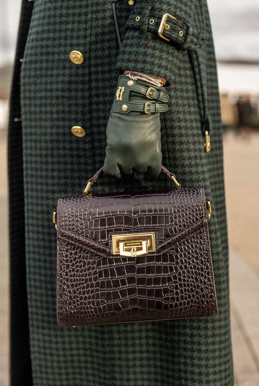 Cheltenham Bag (Rich Chocolate Croc)