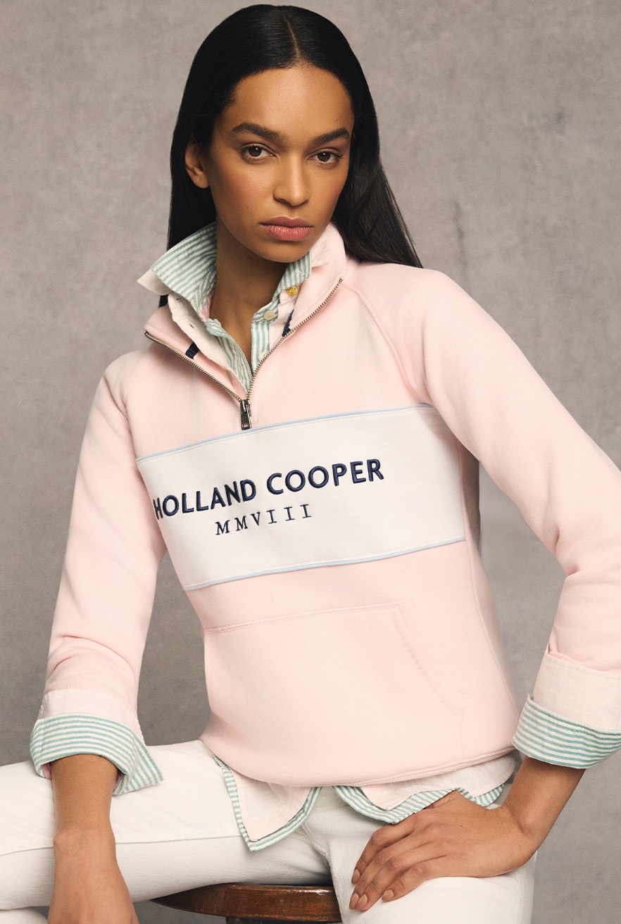 Sporting Heritage Zip Henley (Pink)
