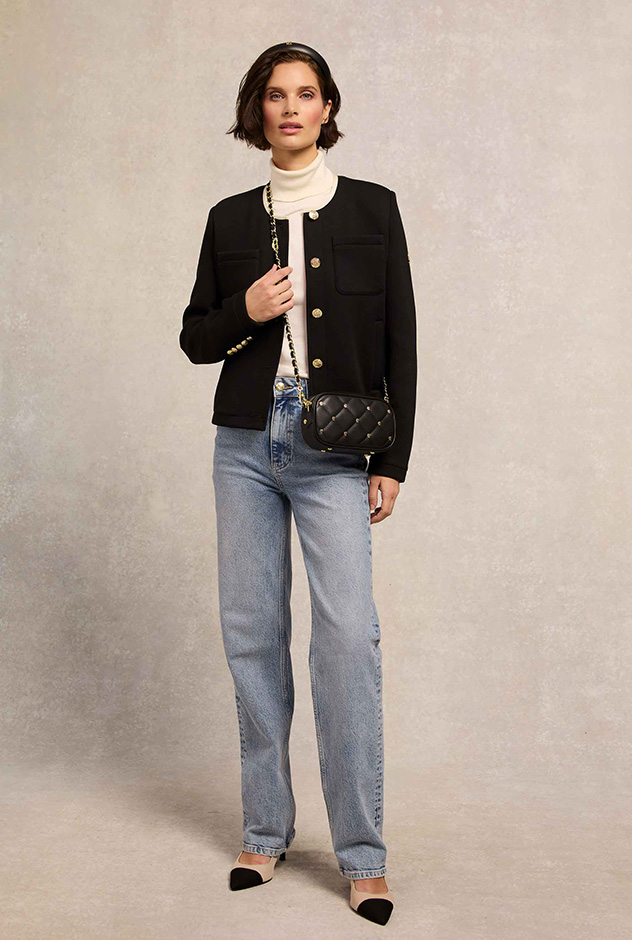 Chloe Jersey Jacket (Black)
