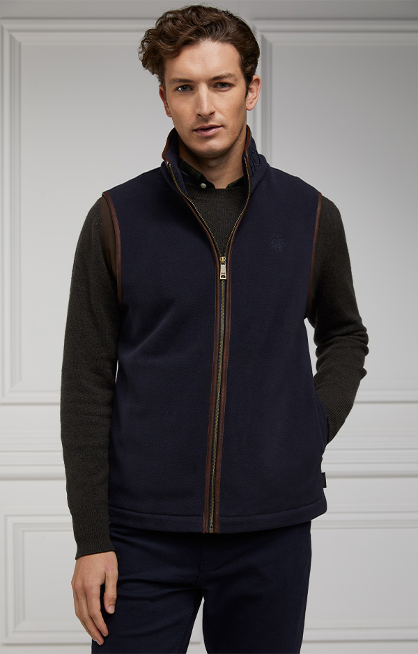 Country Fleece Gilet (Ink Navy)