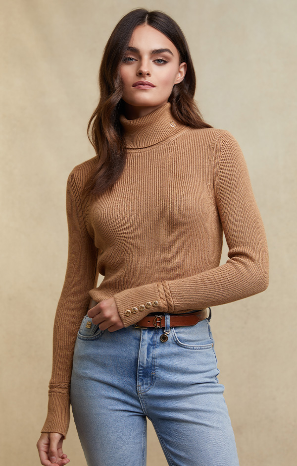 Painswick Roll Neck (Caramel)