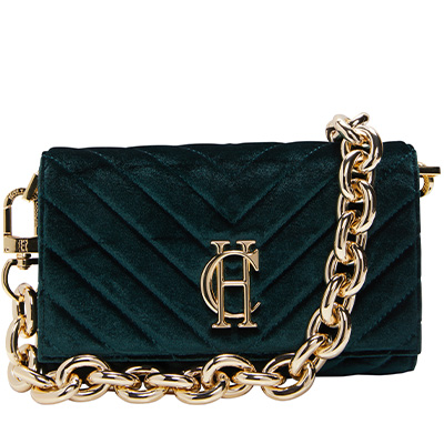 Belgravia Clutch Bag (Emerald Velvet)