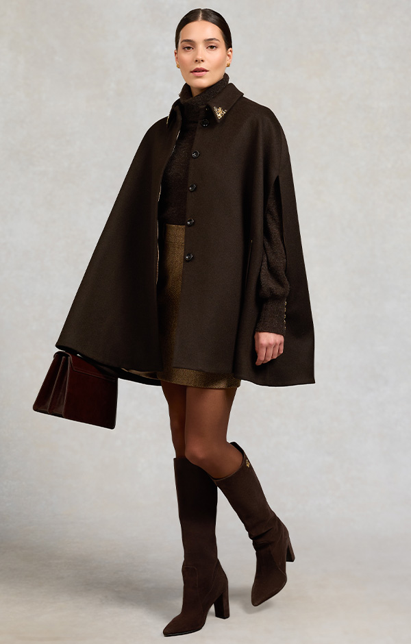 Knightsbridge Cape (Chocolate)