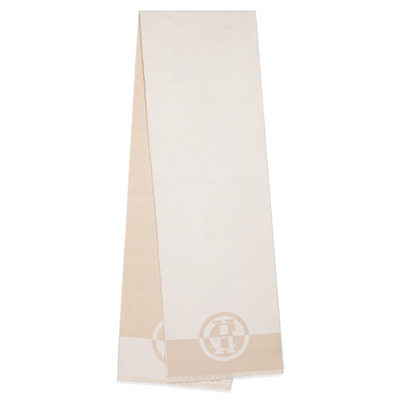 Jacquard Scarf (Cream Taupe)