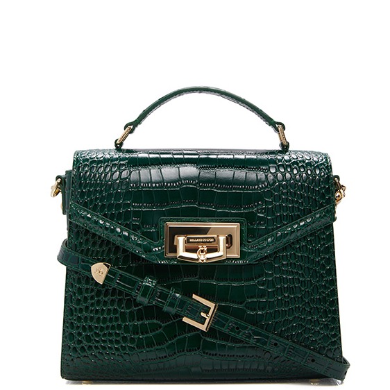 Cheltenham Bag (Emerald Croc)