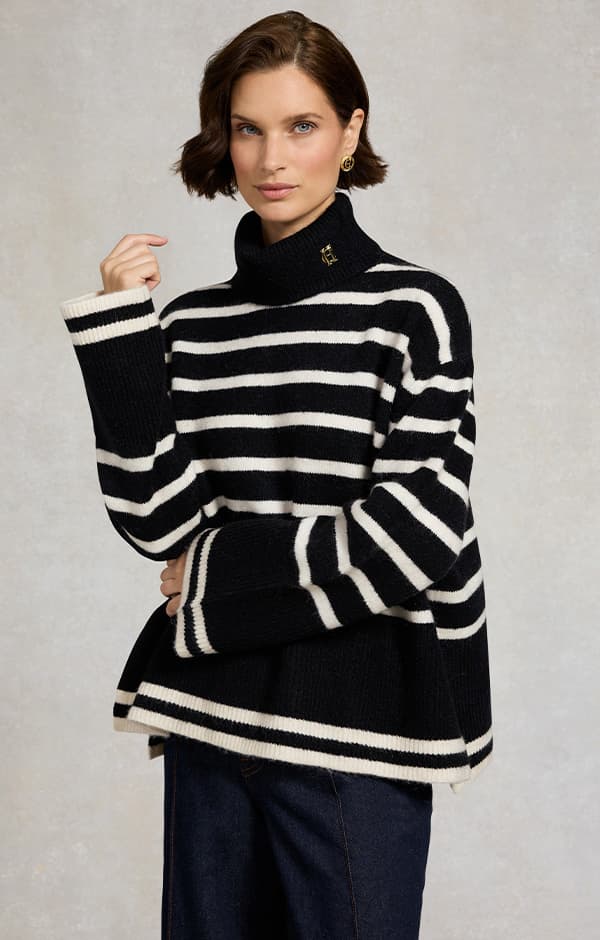 Antonia Roll Neck Knit (Black)