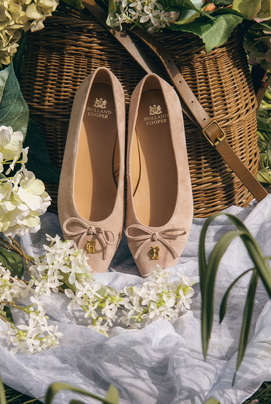 Pointed Ballet Shoe (Blush Suede)