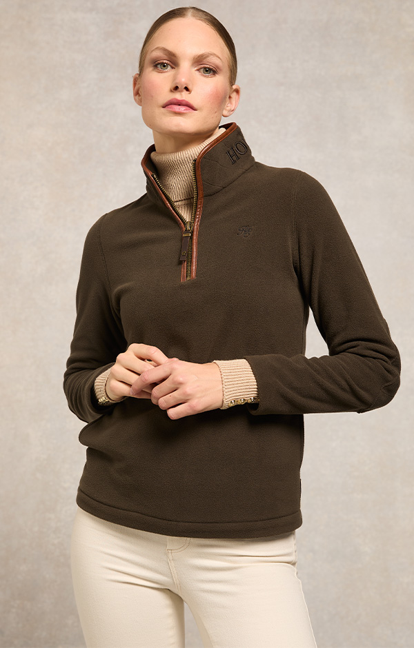 Country Fleece Quarter Zip (Khaki)