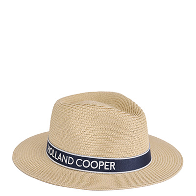 Francesca Hat (Natural Navy)
