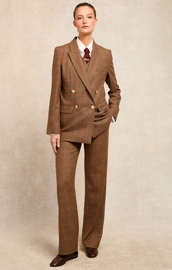 Belgravia Blazer (Clarence Check Merlot)