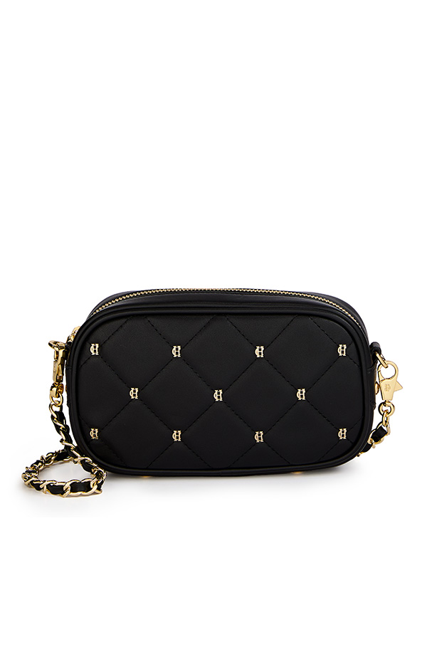 Soho Mini Quilted Camera Bag (Black)