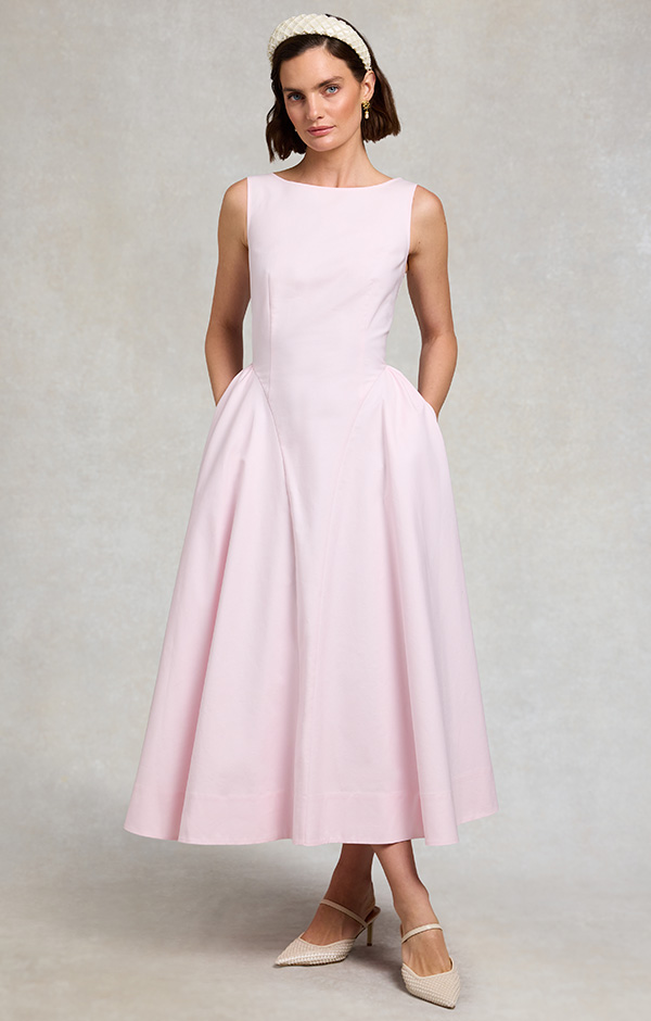 Chatsworth Woven Dress (Blush)
