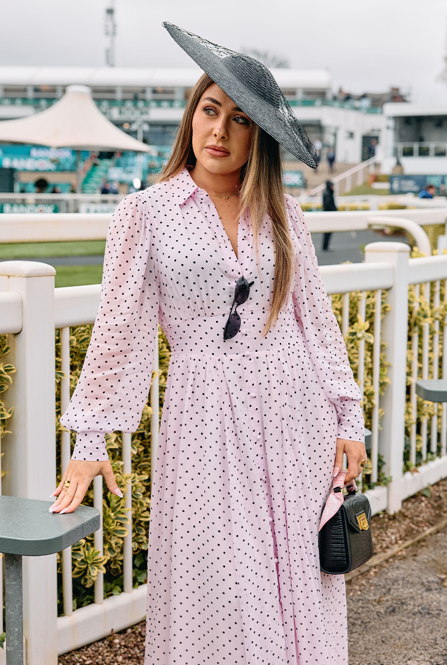 Sorrento Shirt Dress (Pink Polka Dot)