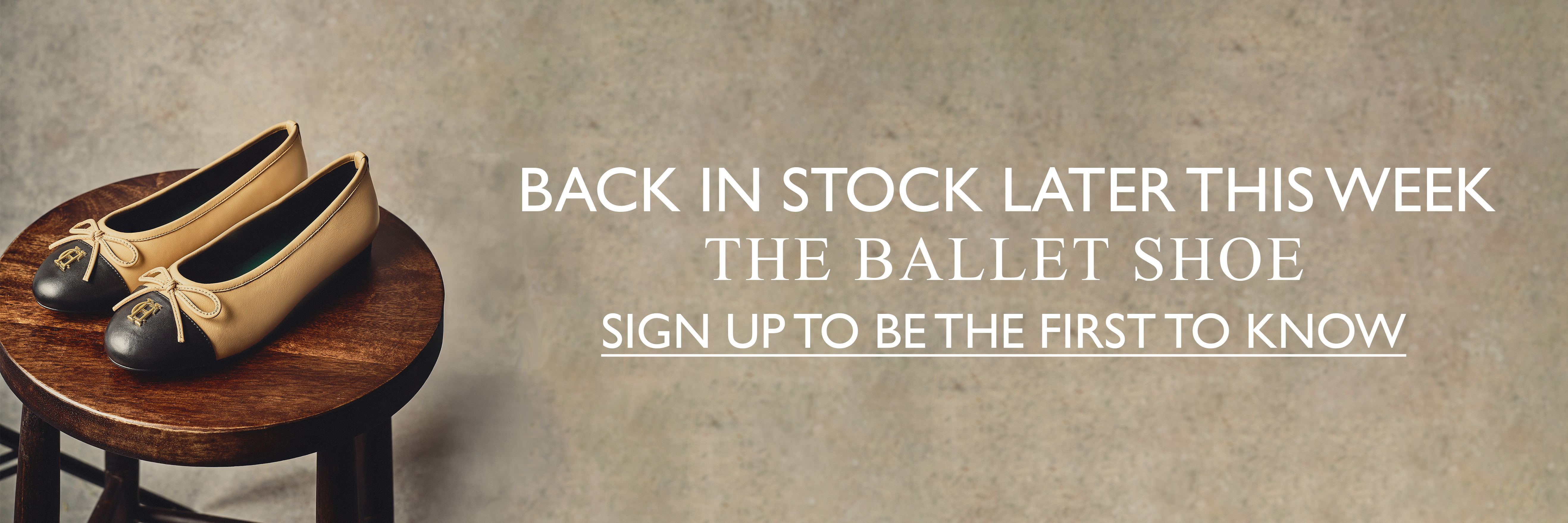 Back In Stock Soon: Ballet Shoe